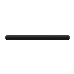 Barra de sonido negra vista frontal disponible en granhogar