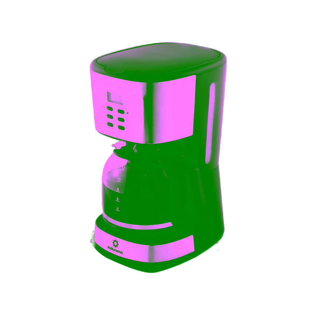 Cafetera digital Indurama CAF-BCI de 1.5 litros vista diagonal izquierda adquiere en granhogar