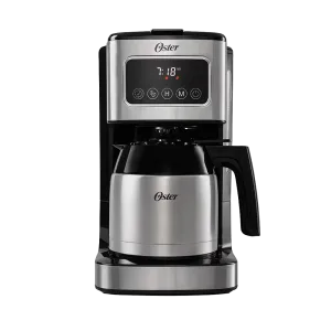 Cafetera Oster BVSTDC4404-013 jarra termica y panel digital vista frontal. Disponible en granhogar