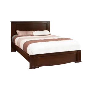 Cama de dos plazas Peralt Gloria color marrón vista diagonal superior disponible en granhogar