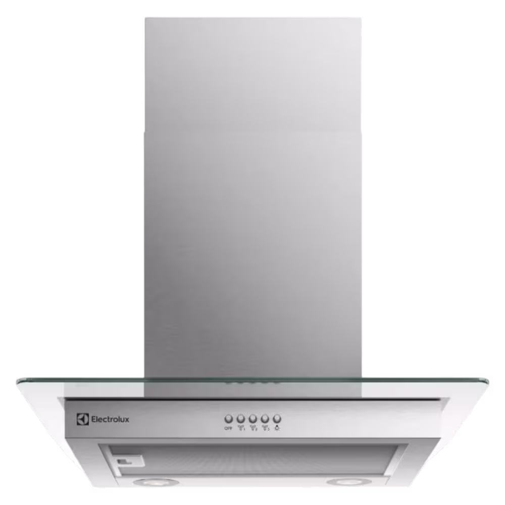 Campana extractora Electrolux CE6VX 60 cm en acero inoxidable con vidrio templado frontal