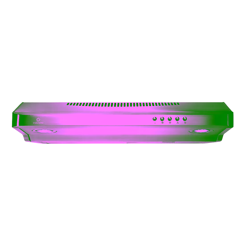 Campana extractora Indurama CEI-60CRP de 60 cm inox vista superior frontal consigue en granhogar
