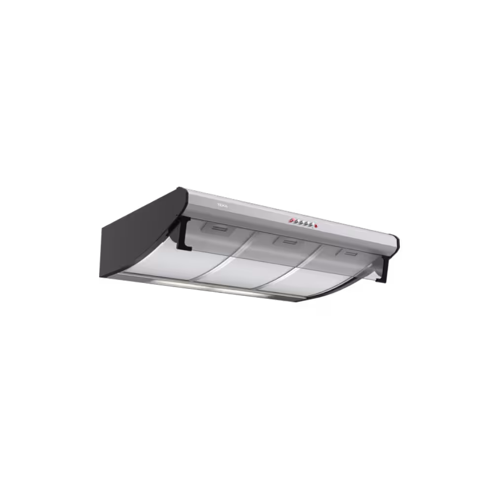 Campana Teka C 7310 de 76 cm con alta capacidad de extracción, controles frontales y filtros metálicos duraderos.