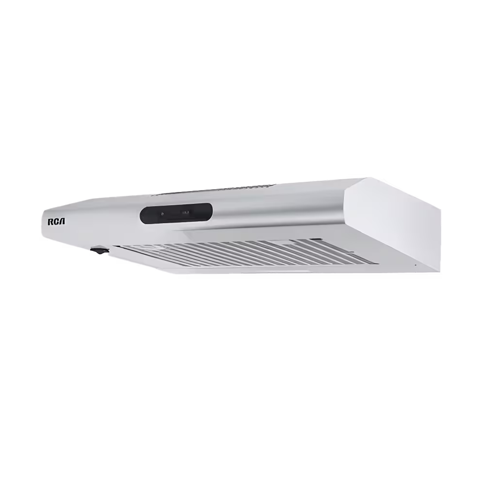 Campana extractora RCA 60S-I de acero inoxidable para cocina vista diagonal. Disponible en granhogar online