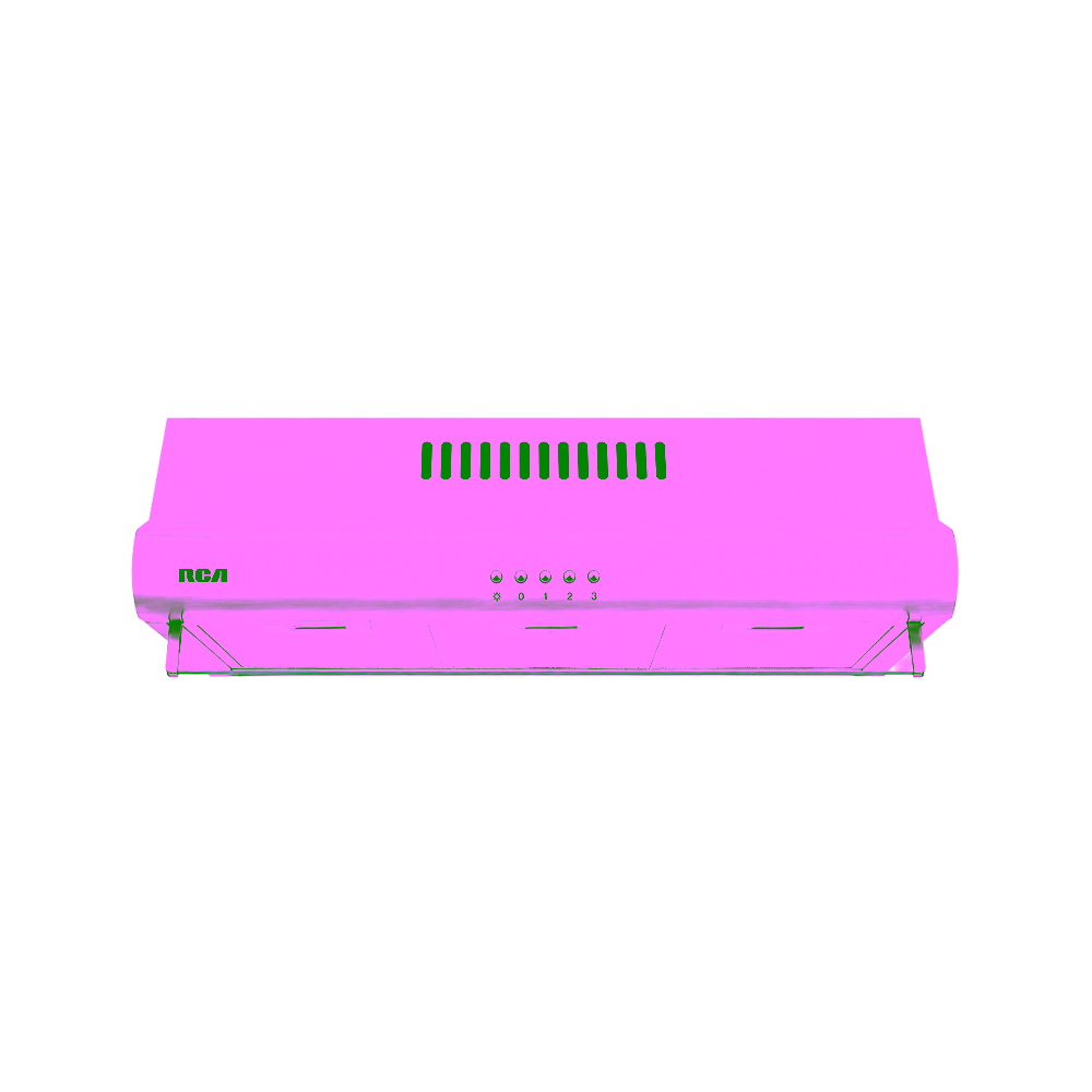 Campana extractora RCA MH10A-D-76 de 76 cm color acero vista diagonal frontal encuentra en granhogar