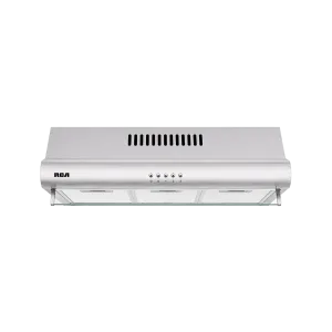 Campana extractora RCA MH10A-D-76 de 76 cm color acero vista diagonal frontal encuentra en granhogar