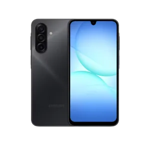 Celular Samsung Galaxy A17 8GB pantalla y cámaras vista frontal, disponible en granhogar