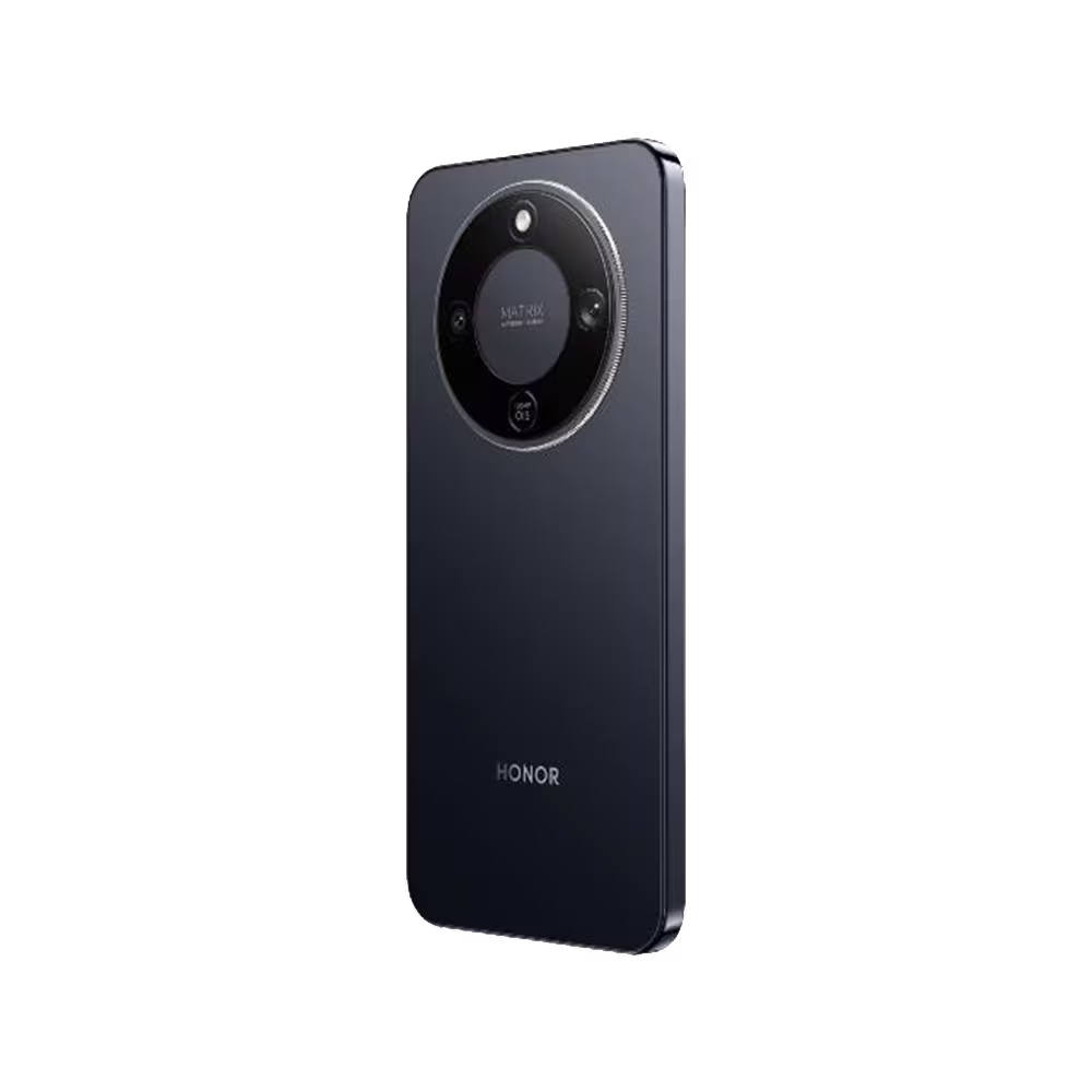 Celular HONOR Magic 8 Lite 8GB 256GB 5G negro vista diagonal consíguelo en granhogar