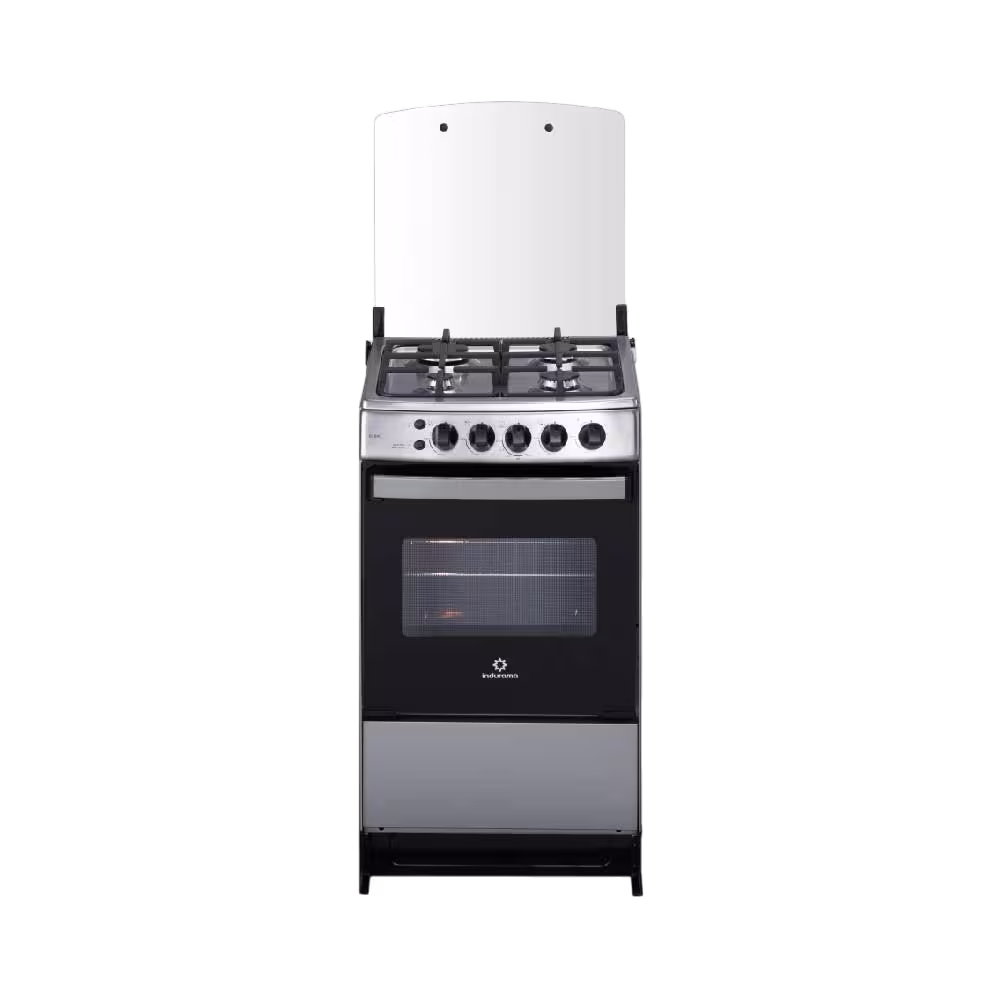 Vista frontal de cocina a gas Indurama 4 quemadores