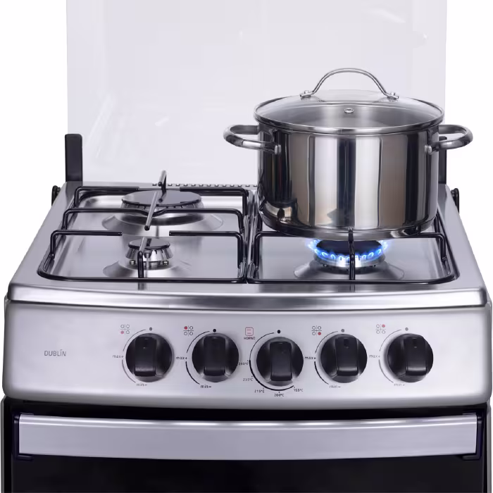 Cocina a Gas Indurama Dublín Spazio Plus: diseño moderno, gran capacidad y hornillas eficientes que brindan practicidad y estilo en tu cocina.