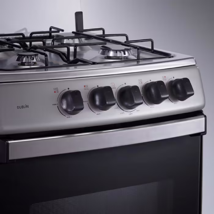 Cocina a Gas Indurama Dublín Spazio Plus: diseño moderno, gran capacidad y hornillas eficientes que brindan practicidad y estilo en tu cocina.