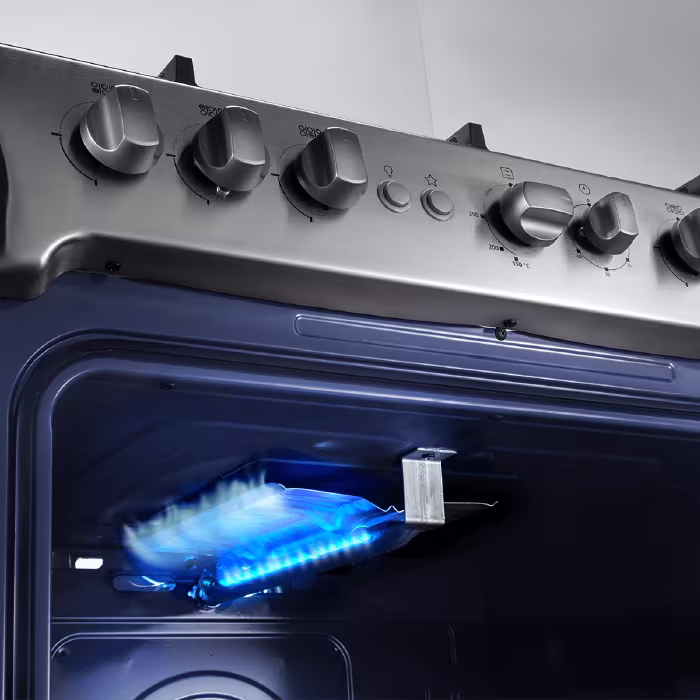 Transforma tu cocina con la Cocina a Gas Galicia Zafiro de Indurama: estilo, eficiencia y momentos deliciosos que unen a tu familia.