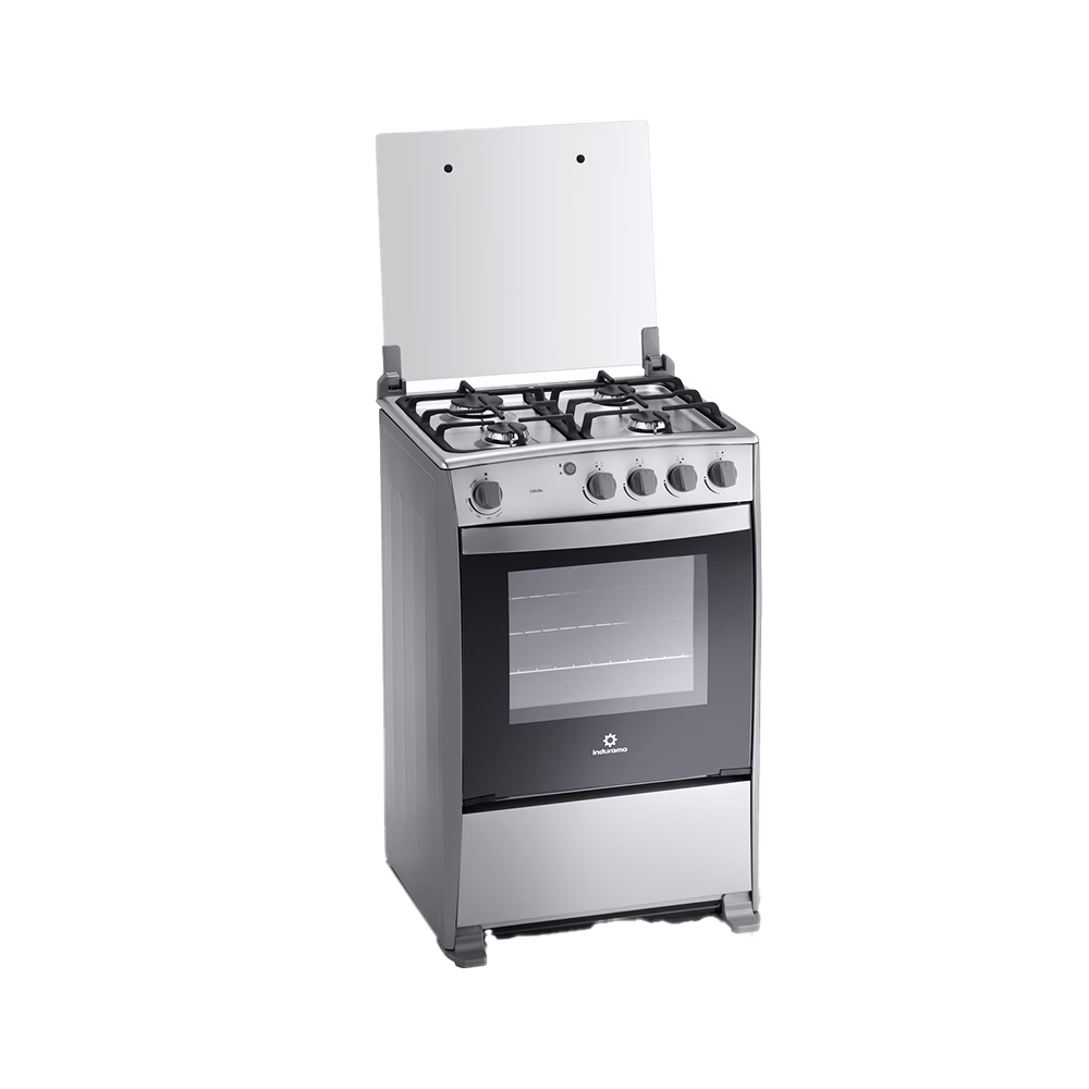 Cocina a gas Coruña Quarzo 24" 4 quemadores Indurama en diagonal izquierda adquiérelo en granhogar