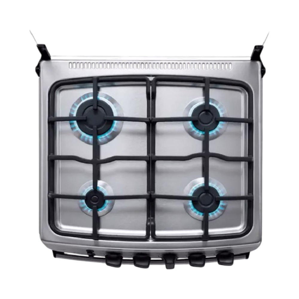 Cocina a gas Coruña Quarzo 24" 4 quemadores Indurama vista superior de los quemadores descúbrelo en granhogar