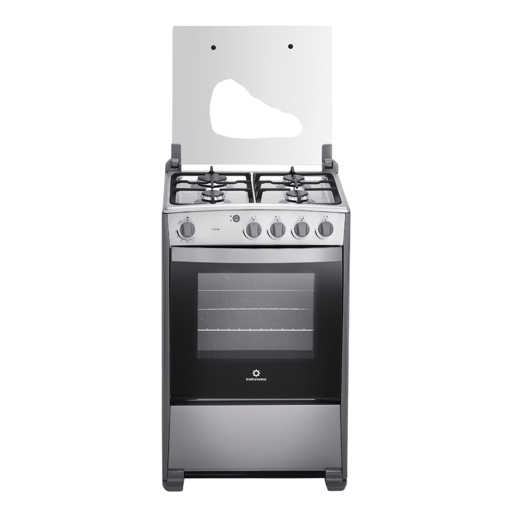 Cocina a gas Coruña Quarzo 24" 4Q Indurama en vista frontal, descúbrelo en granhogar