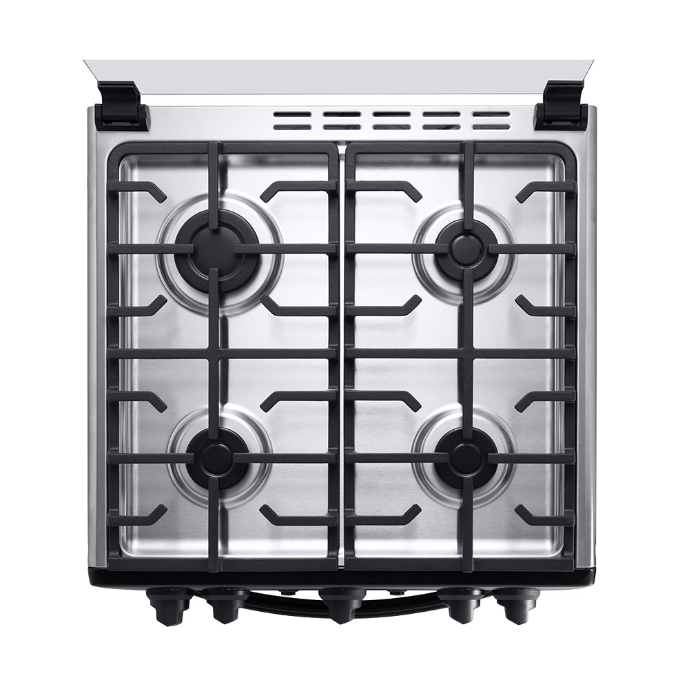 Cocina a gas Ferrara Maxgrill Zafiro 1668 24" 4 quemadores Indurama vista quemadores descúbrelo en granhogar