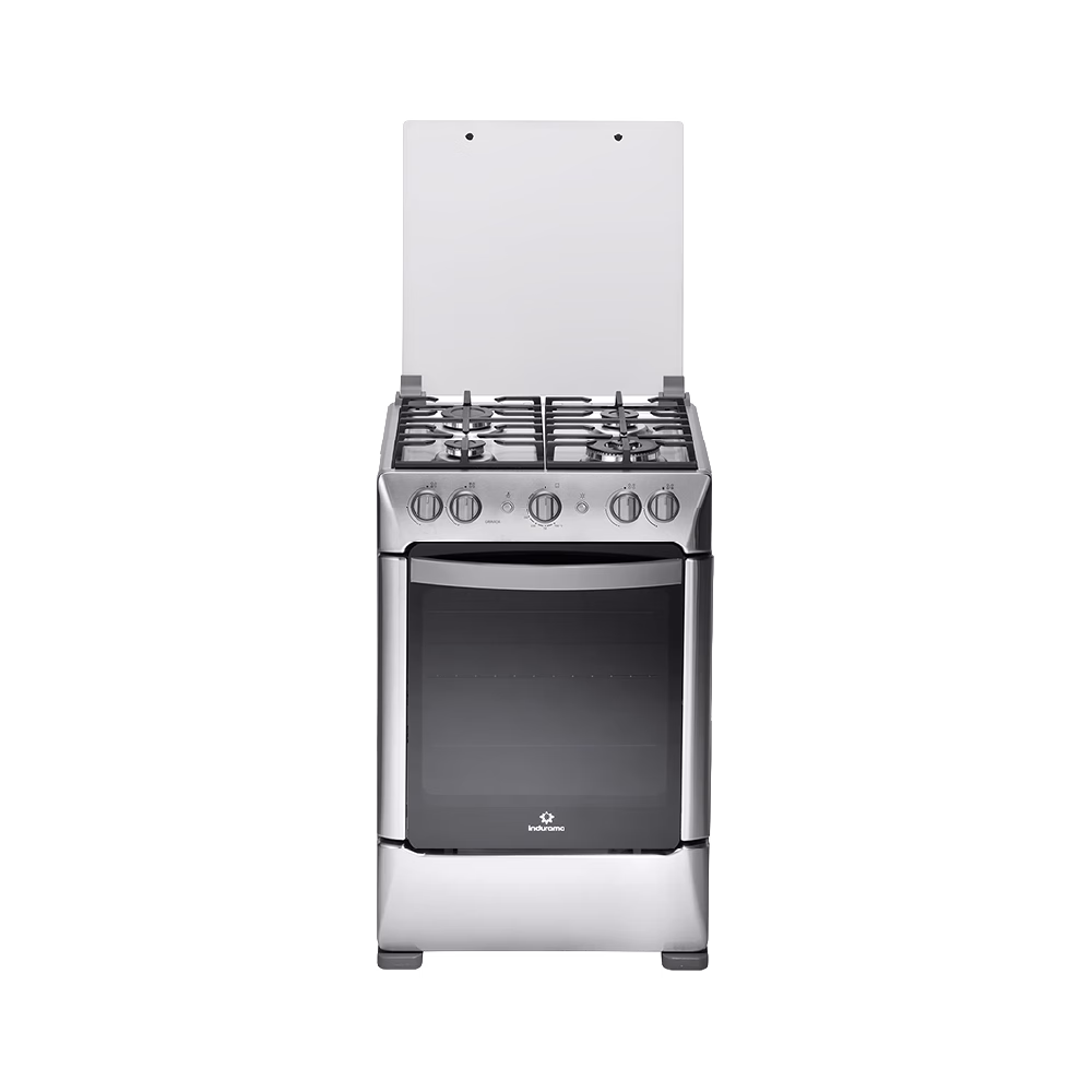 Cocina a gas Granada Zafiro 24" 4 quemadores Indurama vista frontal descúbrelo en granhogar