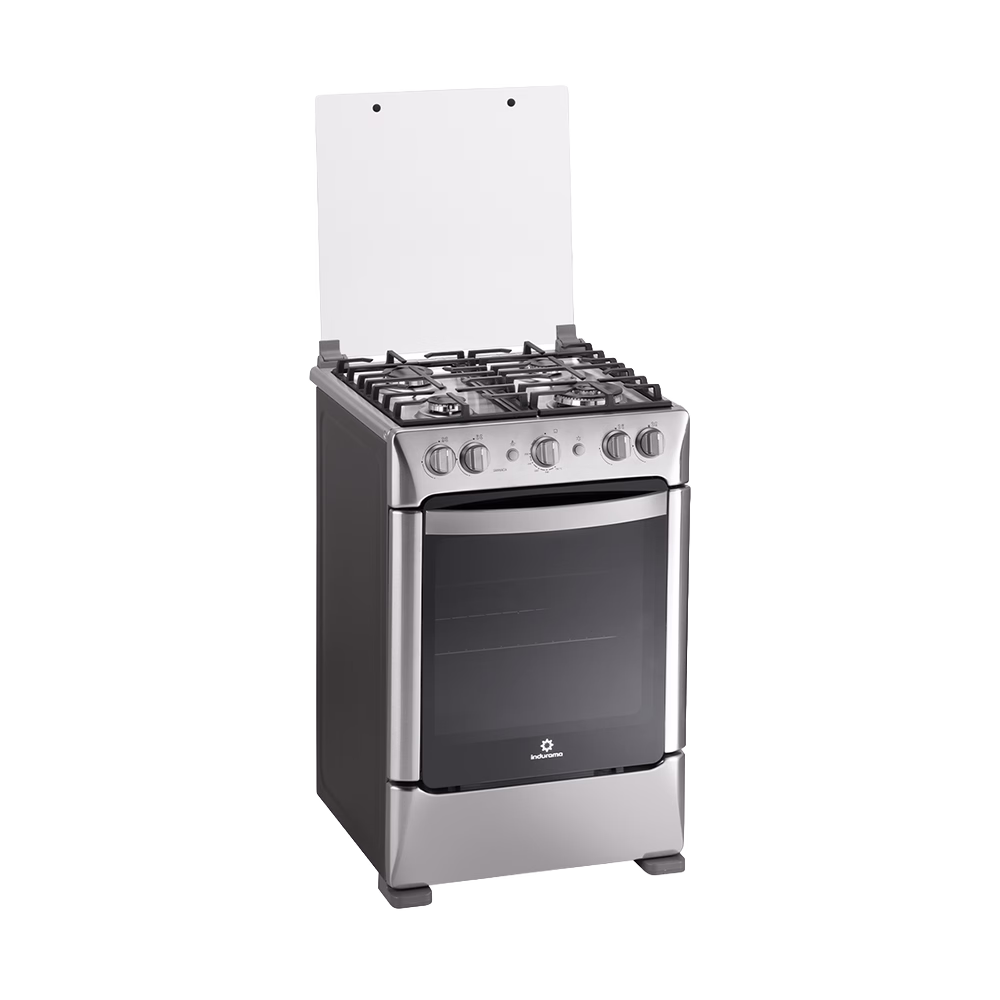 Cocina a gas Granada Zafiro 24" 4 quemadores Indurama en diagonal izquierda cómpralo en granhogar
