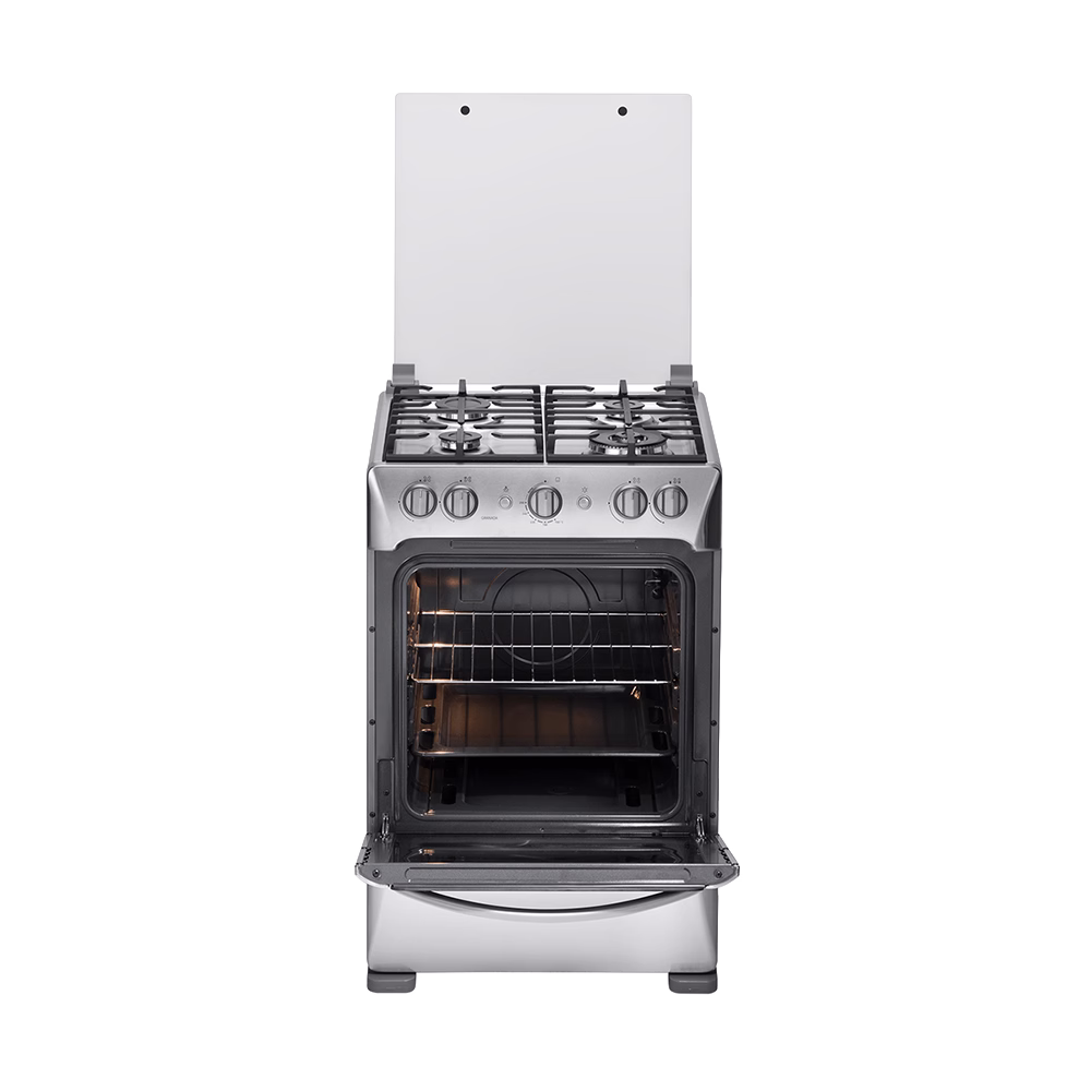 Cocina a gas Granada Zafiro 24" 4 quemadores Indurama vista superior de los quemadores descúbrelo en granhogar