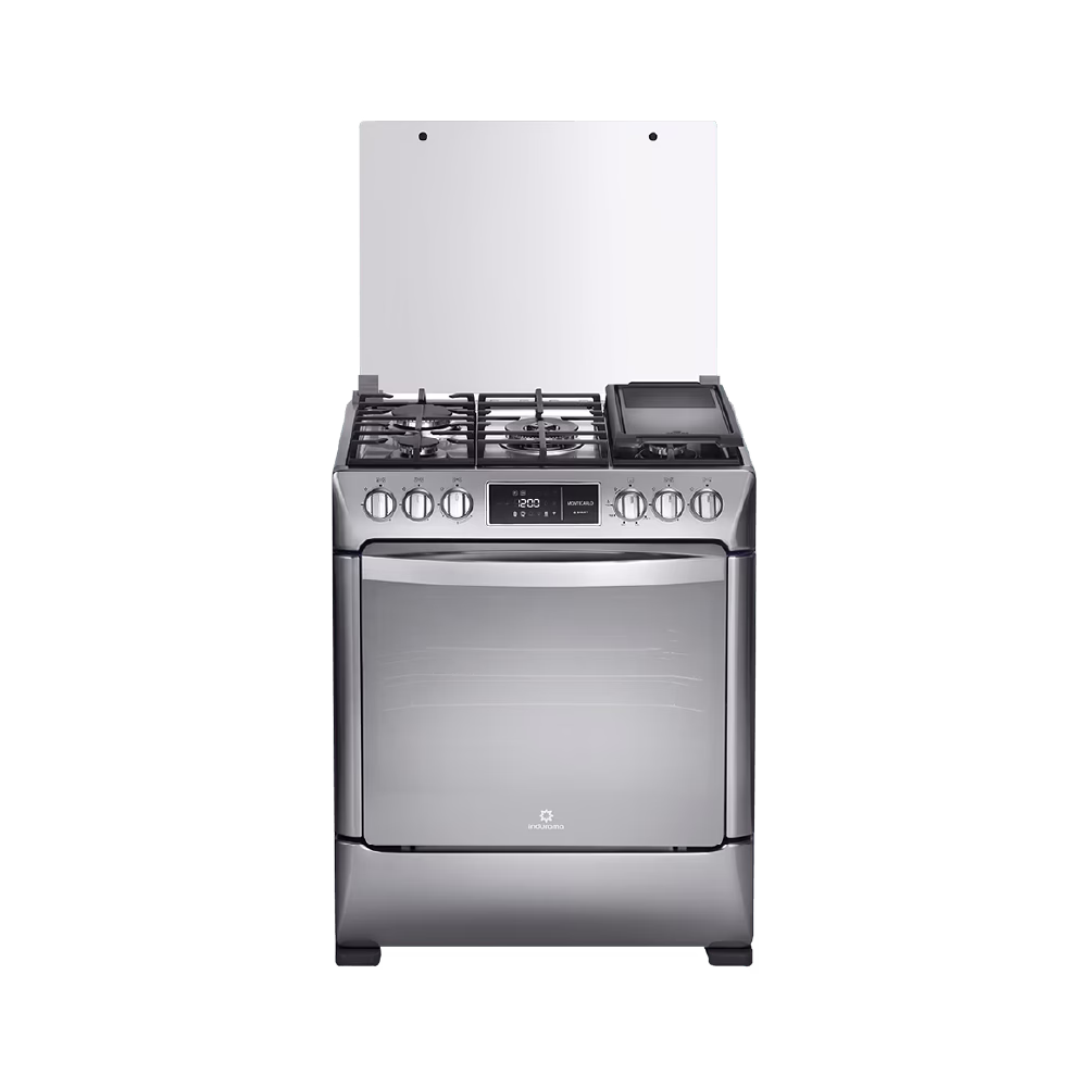 Frontal cocina Indurama plateada solo en granhogar