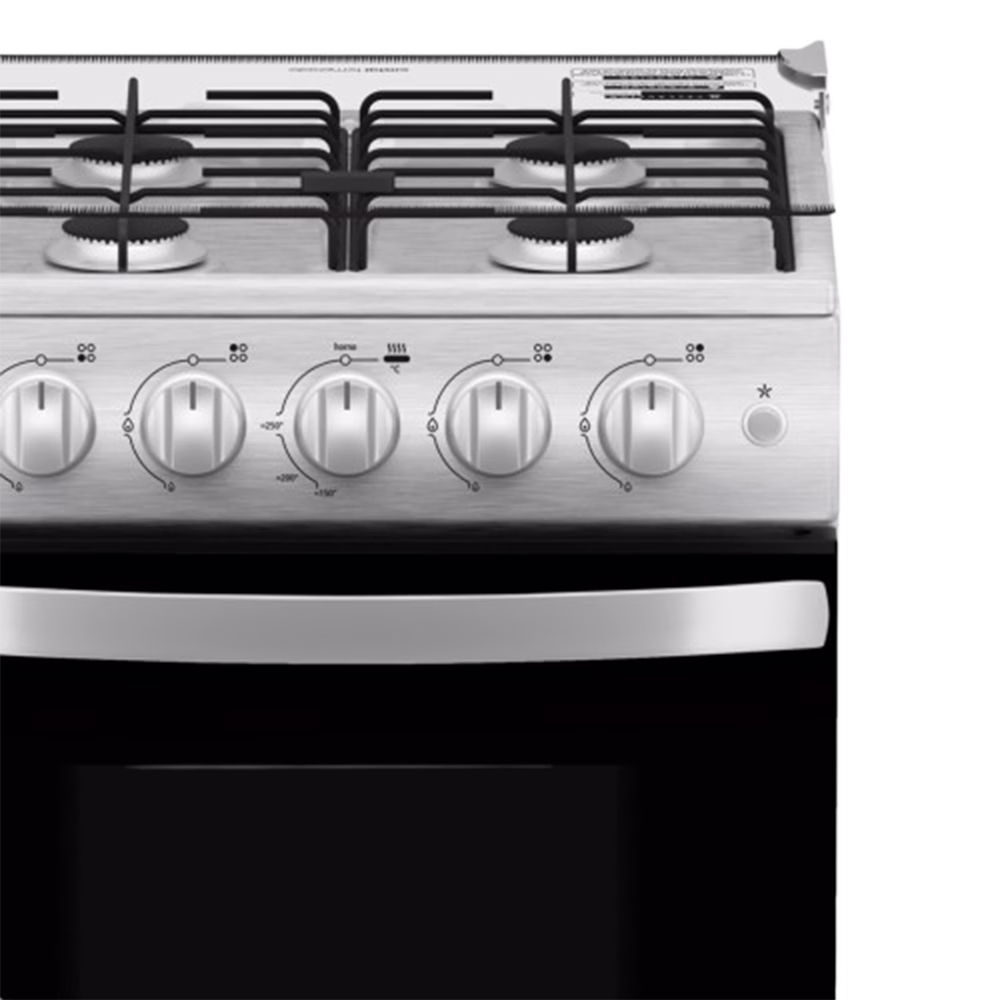 Cocina a gas TX5120EX4 4 quemadores Inox Mabe panel frontal de quemadores y perillas encuéntralo en granhogar
