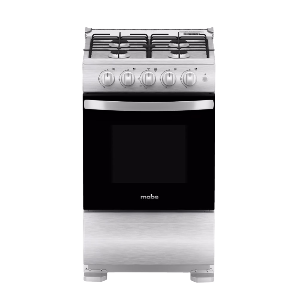 Cocina a gas TX5120EX4 4 quemadores Inox Mabe en diagonal derecha adquiérelo en granhogar
