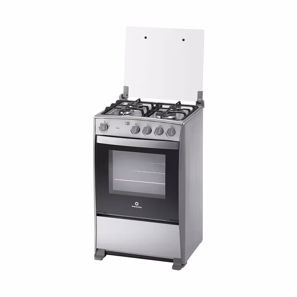 Cocina a gas Indurama Merida Grill Quarzo 24" 4Q. Diseño premium con quemadores sellados, grill a gas y encendido electrónico. Ideal para tu hogar.