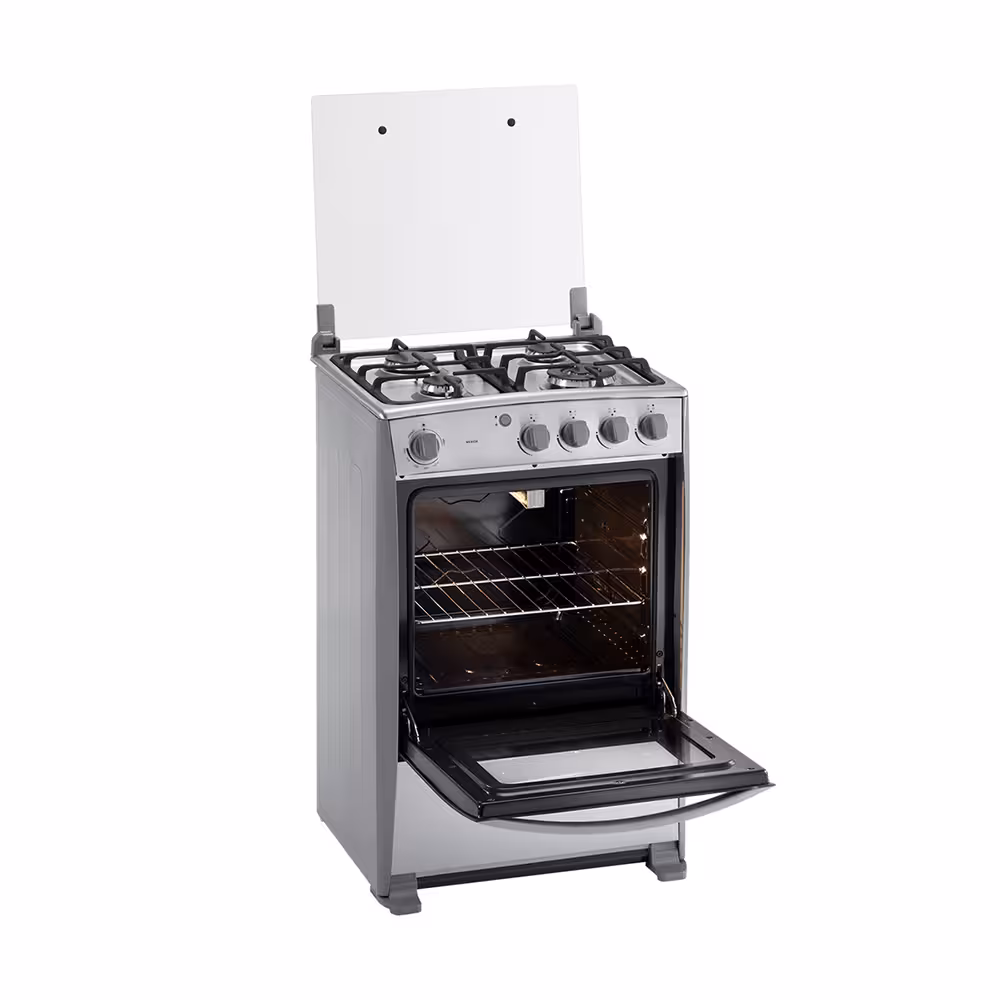 Cocina a gas Indurama Merida Grill Quarzo 24" 4Q. Diseño premium con quemadores sellados, grill a gas y encendido electrónico. Ideal para tu hogar.