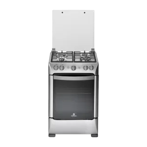 Cocina a gas Indurama Milan Zafiro 4 quemadores con tapa de vidrio vista frontal disponible en granhogar