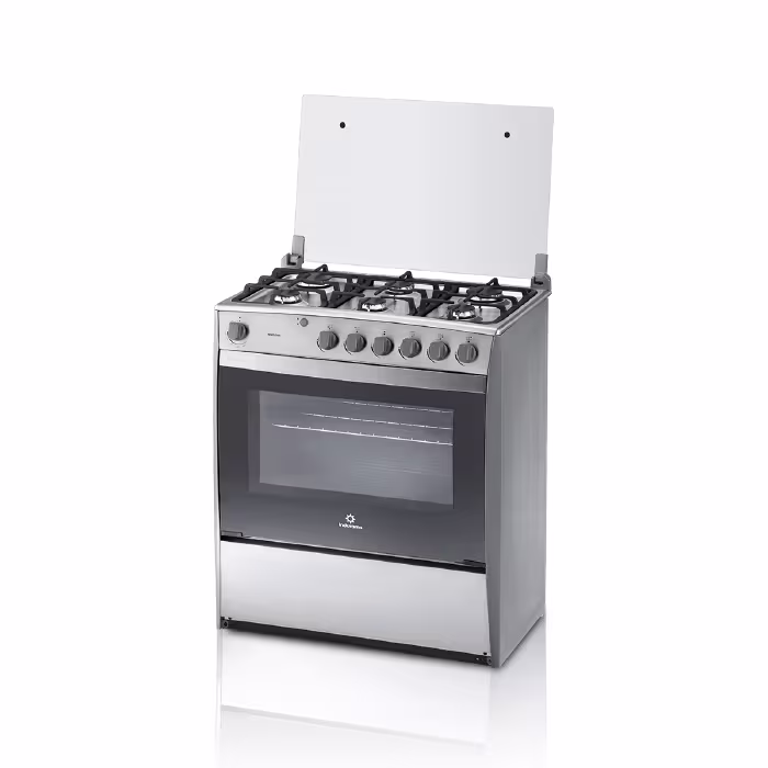 Vive la experiencia de cocinar con la elegancia y eficiencia de la Cocina a Gas Pamplona Quarzo de Indurama. Potencia, diseño y sabor en cada plato.