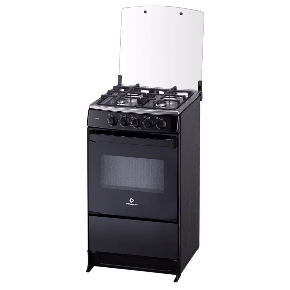Cocina A Gas Indurama Canela Spazio 20 Pulgadas 4 Quemadores vista diagonal derecha Compra online en granhogar