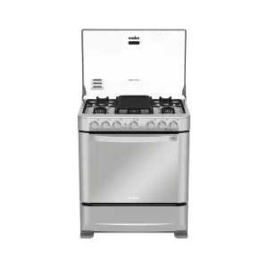Cocina a gas Mabe EM7620FX0 de 6 quemadores color silver con tapa de vidrio encuentra en granhogar