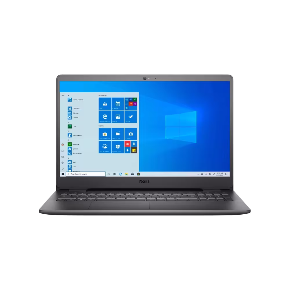 Laptop Dell 3501 Core i3 11Gen pantalla encendida vista frontal disponible en granhogar