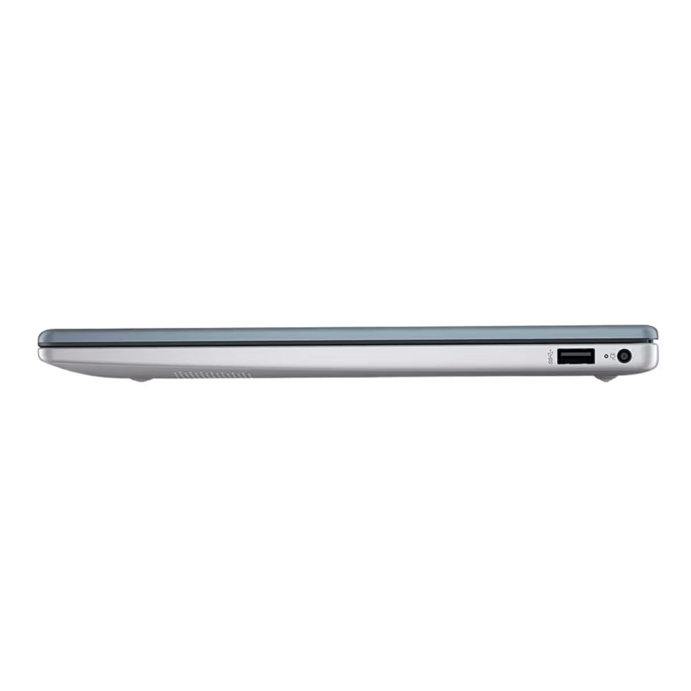 Computador Portátil HP 15-FC0279LA borde delgado y puerto USB vista lateral, adquiérelo en granhogar