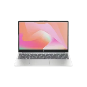 Computador portátil HP 15-FD0234LA 15.6" plateado, vista frontal, disponible en granhogar