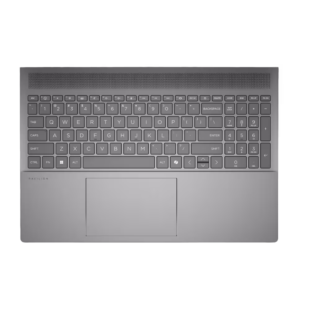 Computador Portátil HP AG0070WM teclado numérico y touchpad vista superior, compra online en granhogar