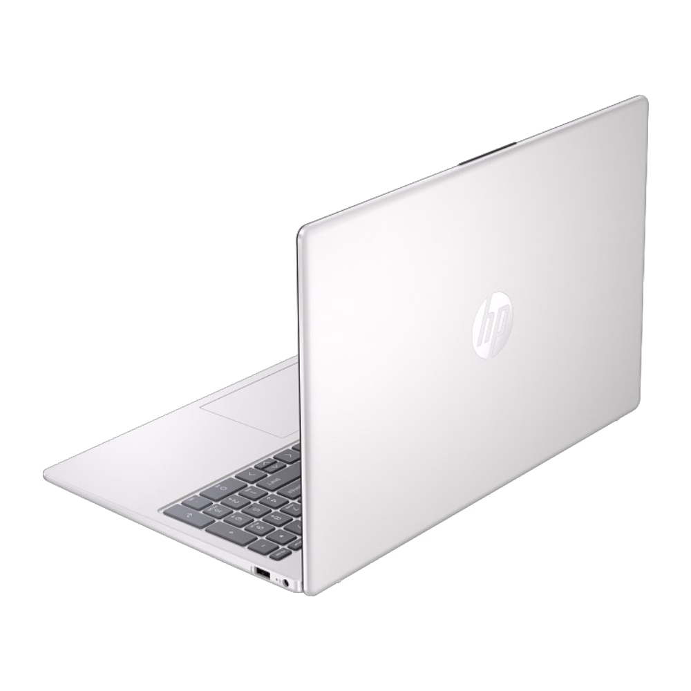 Computador Portátil HP 15-FD0332LA Core i3 cubierta con logo vista posterior diagonal Adquiere en granhogar