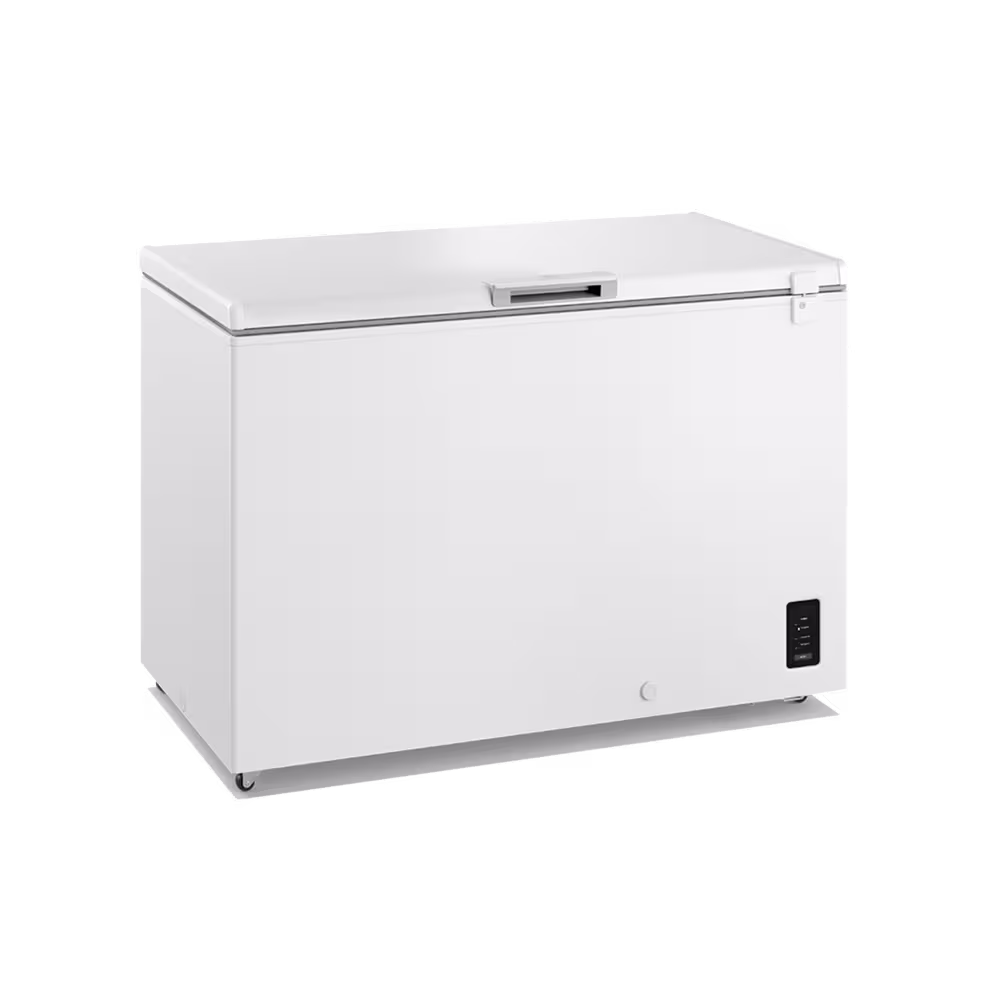 Congelador Electrolux EFH38S3Q5AW de 368 litros vista diagonal. Encuéntralo en granhogar