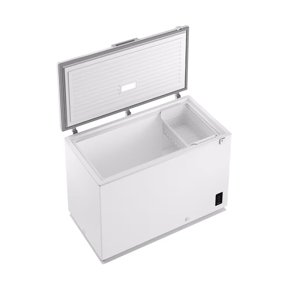 Congelador Electrolux EFH38S3Q5AW interior vacio puerta abierta. Encuéntralo en granhogar
