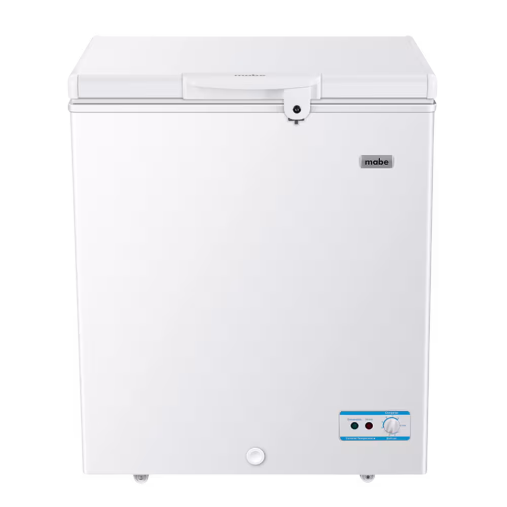 Congelador Mabe ALASKA145BH1 145L blanco cerrado vista frontal, compra online en granhogar