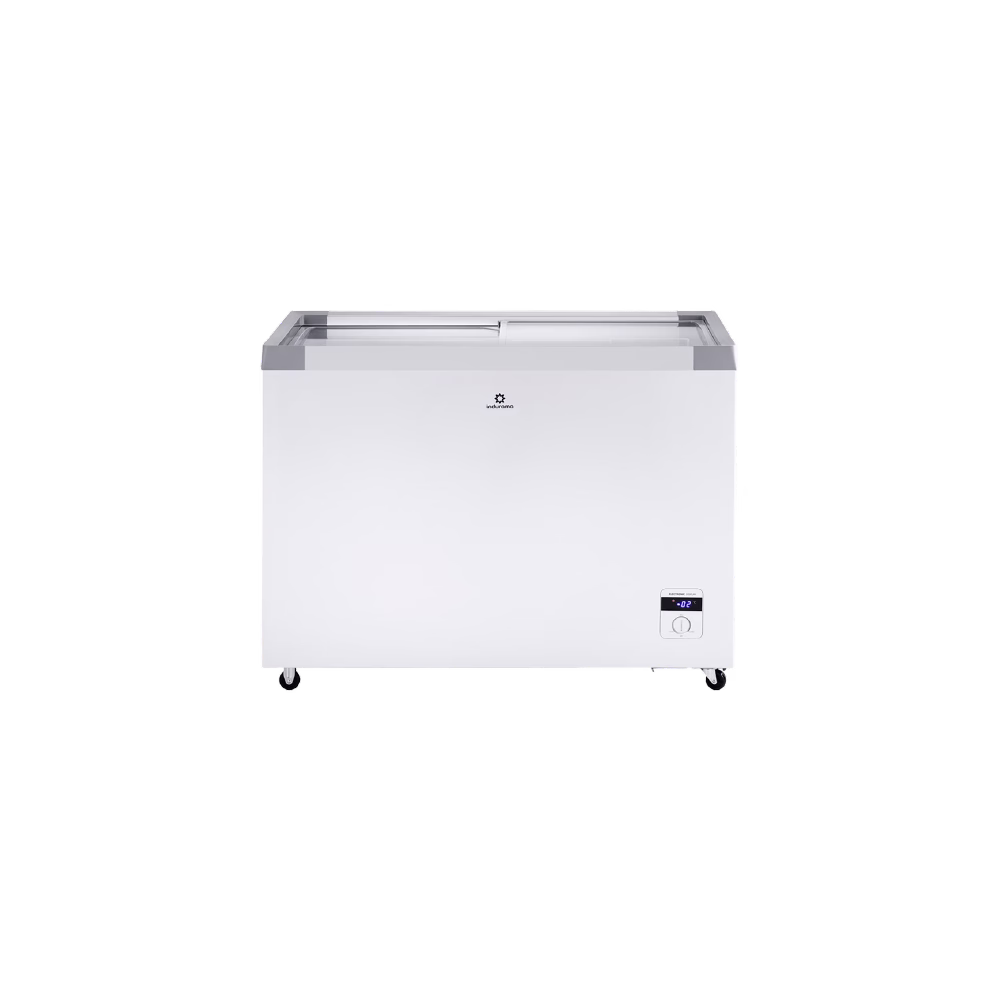 Congelador horizontal CI-299 TM Indurama blanco vista frontal cerrada descúbrelo en granhogar