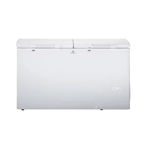 Congelador horizontal Indurama CI 400 de 400 litros doble puerta vista frontal. Disponible en granhogar