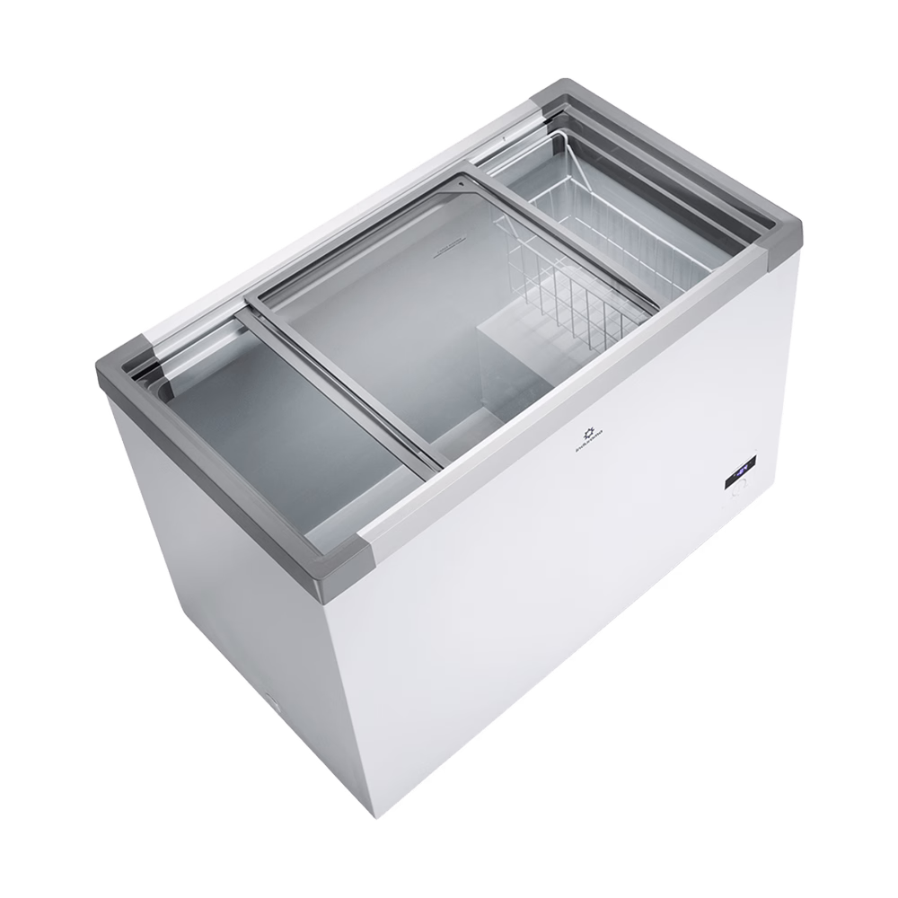 Congelador horizontal CI-299 TM Indurama vista superior diagonal descúbrelo en granhogar