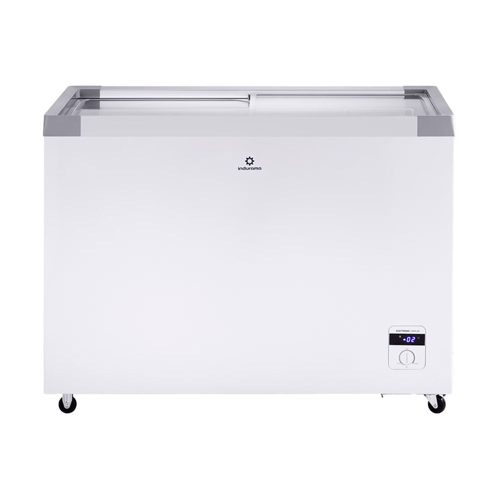 Congelador horizontal CI-299 TM Indurama blanco vista frontal cerrada descúbrelo en granhogar