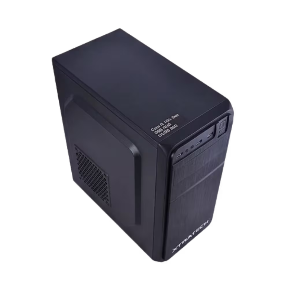 CPU XTRATECH Core i5 12Gen 8GB 512GB SSD gabinete negro vista superior, disponible en granhogar