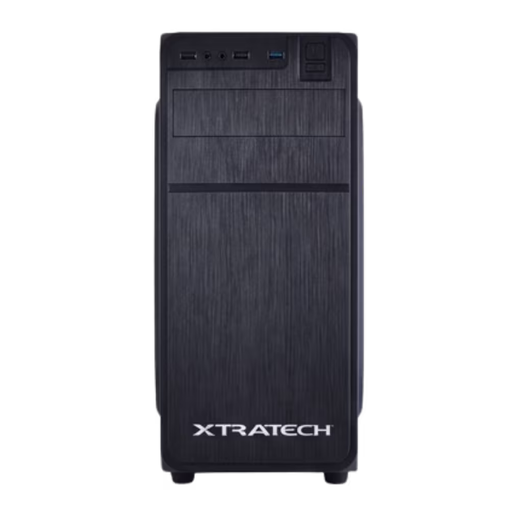 CPU XTRATECH Core i5 12Gen 8GB 512GB SSD frontal cepillado vista frontal, disponible en granhogar