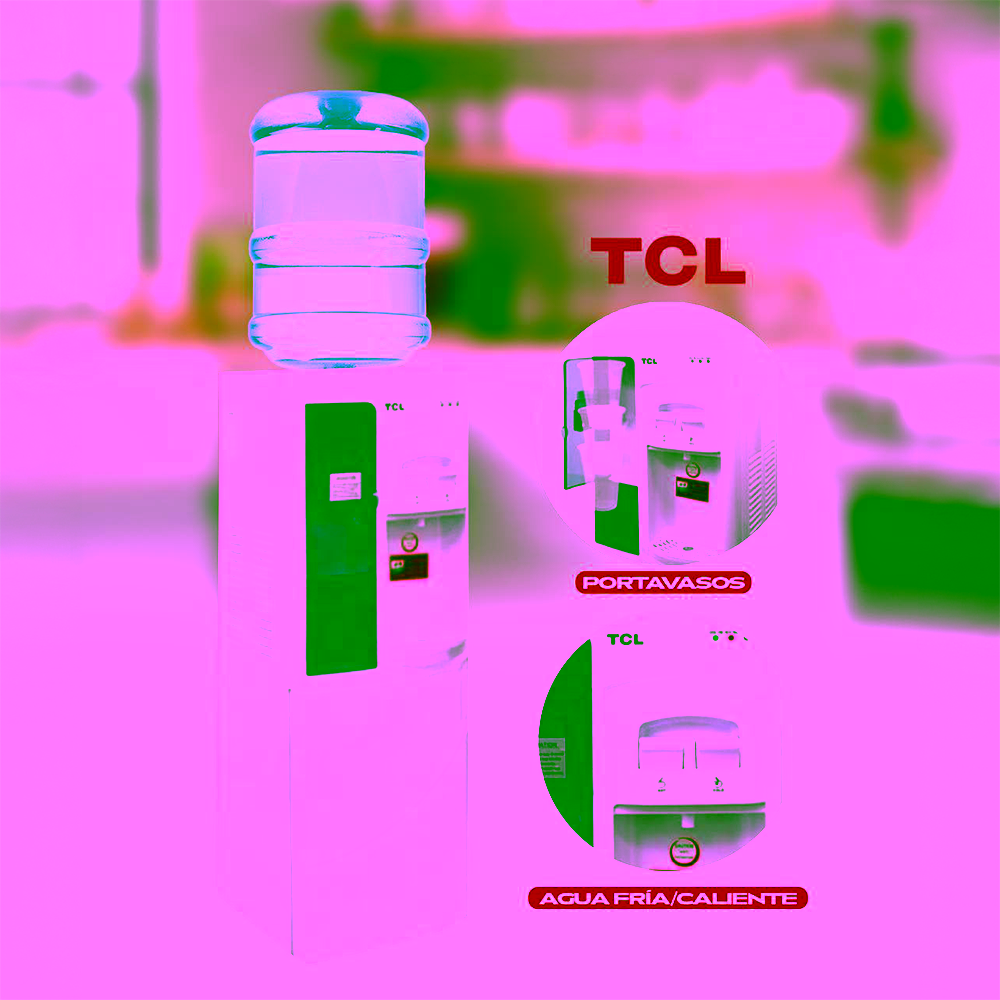 Dispensador de agua botellón superior TCL TY-LDR32W en ambiente de cocina obtén en granhogar