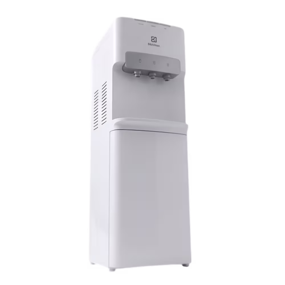 Dispensador de agua Electrolux EQS20C3MUSW de pie vista diagonal izquierda disponible en granhogar