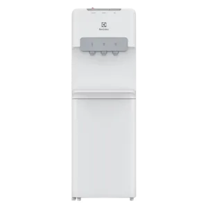 Dispensador de agua Electrolux EQS20C3MUSW color blanco con tres grifos vista frontal disponible en granhogar