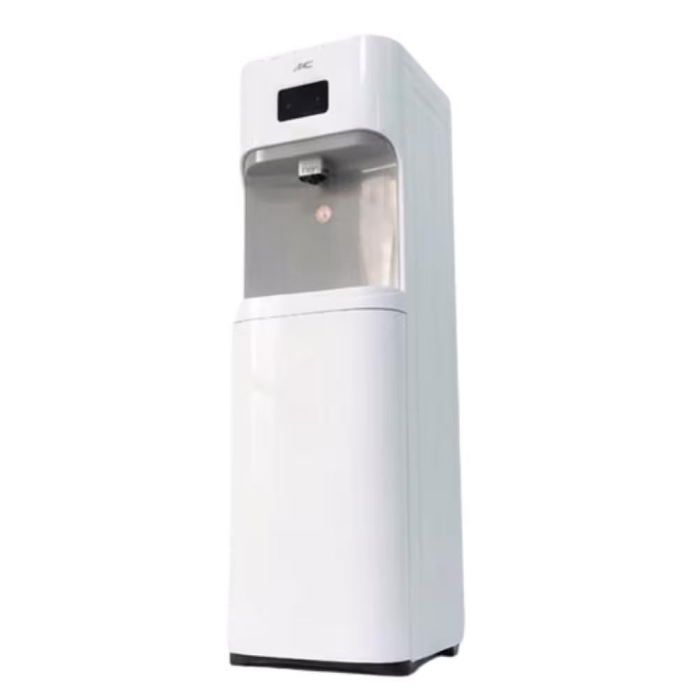Dispensador de agua SMC SMCDS03PB2 área de dispensación gris vista isométrica, compralo online en granhogar